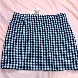 NWT American Eagle Checkered Blue and White Women's Skirt